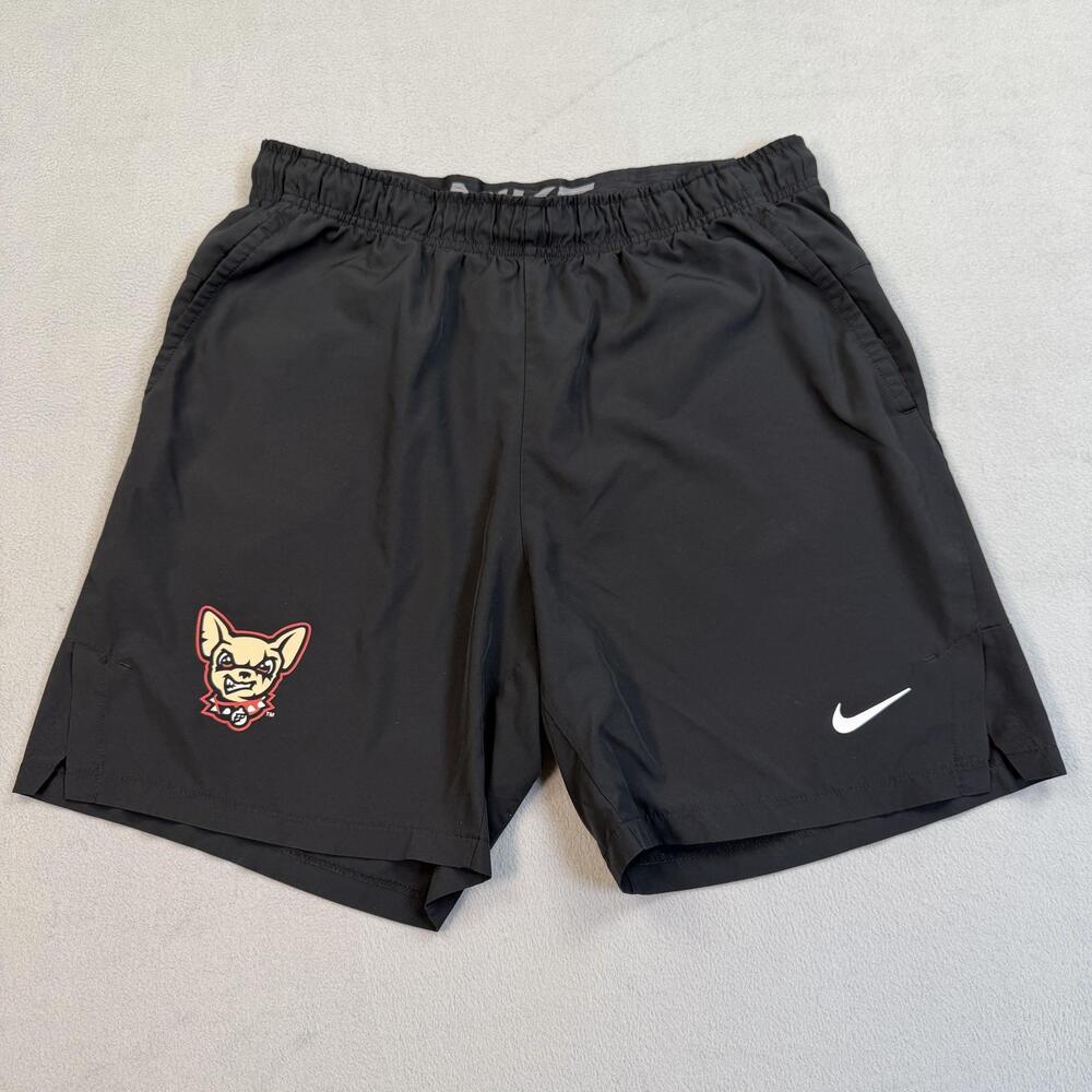 El Paso Chihuahuas Shorts Mens Large Black MiLB Player Issued Nike Training